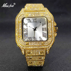 Iced Out Square Watch