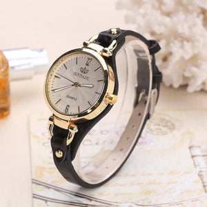 Leather Strap Quartz Watch