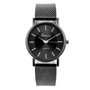 Luxury Stainless Steel Quartz Wristwatch