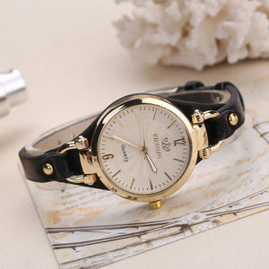 Leather Strap Quartz Watch