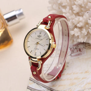 Leather Strap Quartz Watch