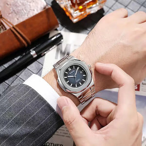 Stainless Steel Square Quartz Men Watch