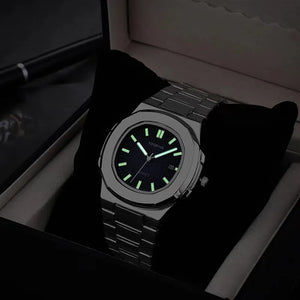 Stainless Steel Square Quartz Men Watch