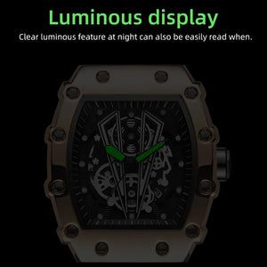 Silicone Strap Quartz Wristwatch