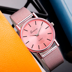 Luxury Stainless Steel Quartz Wristwatch