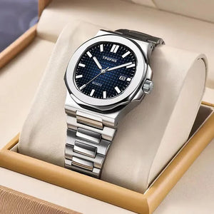 Stainless Steel Square Quartz Men Watch