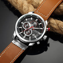 Load image into Gallery viewer, Men Leather Sports Watch
