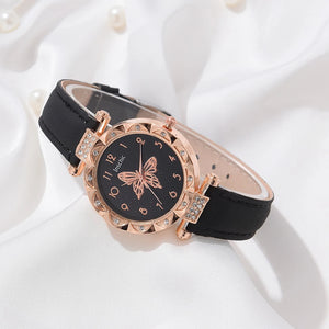 Female Clock Quartz Wristwatch