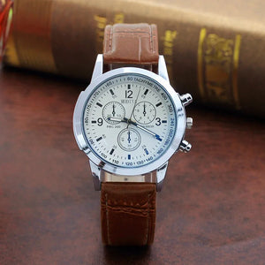 Leather Strap Digital Watch