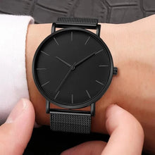 Load image into Gallery viewer, Ultra Black Thin Watch
