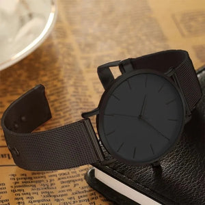 Ultra Black Thin Watch