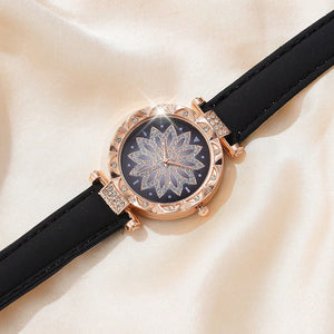 Female Clock Quartz Wristwatch