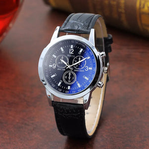 Leather Strap Digital Watch