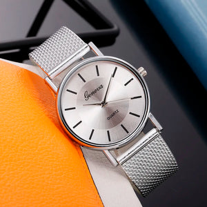 Luxury Stainless Steel Quartz Wristwatch