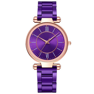 Female Classic Round Dial Quartz Watch