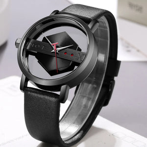 Unique Creative Half Transparent Unisex Watch