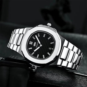 Stainless Steel Square Quartz Men Watch