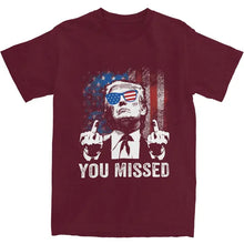 Load image into Gallery viewer, Funny Trump &quot;You Missed&quot; Top Tee
