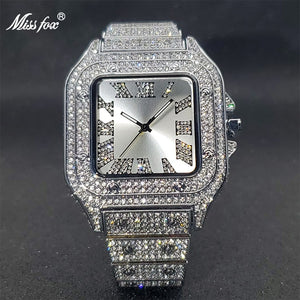 Iced Out Square Watch