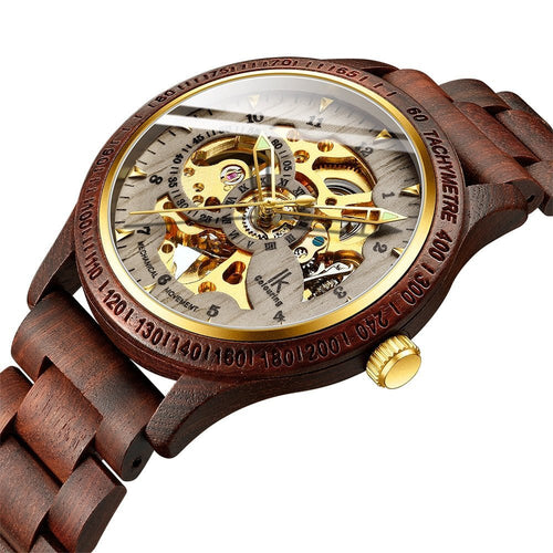 Classic Wooden Men's Mechanical Watch - Blurrywatch.com