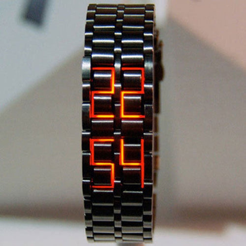 Digital Lava Wrist Watch - Blurrywatch.com