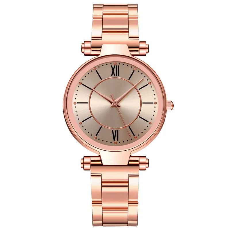 Female Classic Round Dial Quartz Watch - Blurrywatch.com