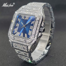 Load image into Gallery viewer, Iced Out Square Watch - Blurrywatch.com
