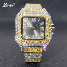 Load image into Gallery viewer, Iced Out Square Watch - Blurrywatch.com
