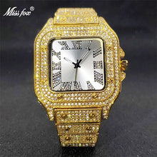 Load image into Gallery viewer, Iced Out Square Watch - Blurrywatch.com
