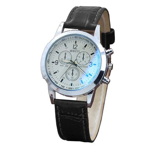 Leather Strap Digital Watch - Blurrywatch.com