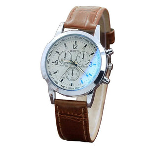 Leather Strap Digital Watch - Blurrywatch.com