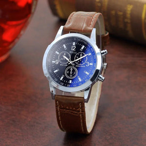 Leather Strap Digital Watch - Blurrywatch.com