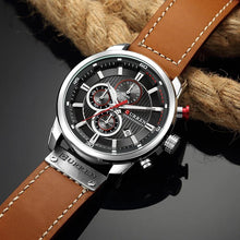 Load image into Gallery viewer, Men Leather Sports Watch - Blurrywatch.com
