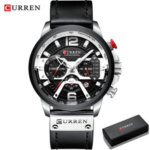 Load image into Gallery viewer, Military Leather Chronograph Wristwatch - Blurrywatch.com
