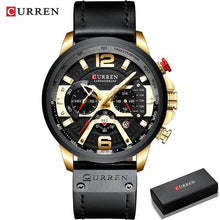 Load image into Gallery viewer, Military Leather Chronograph Wristwatch - Blurrywatch.com
