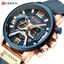 Load image into Gallery viewer, Military Leather Chronograph Wristwatch - Blurrywatch.com
