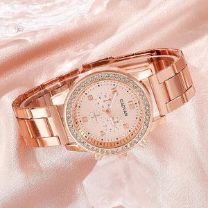 Rose Gold Luxury Quartz Watch - Blurrywatch.com