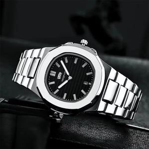 Stainless Steel Square Quartz Men Watch - Blurrywatch.com