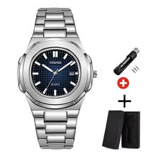 Load image into Gallery viewer, Stainless Steel Square Quartz Men Watch - Blurrywatch.com
