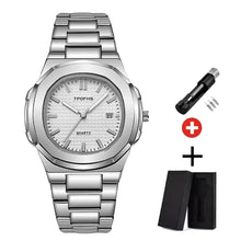 Load image into Gallery viewer, Stainless Steel Square Quartz Men Watch - Blurrywatch.com
