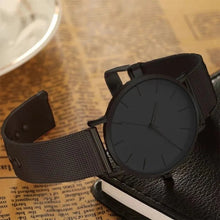 Load image into Gallery viewer, Ultra Black Thin Watch - Blurrywatch.com
