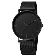 Load image into Gallery viewer, Ultra Black Thin Watch - Blurrywatch.com
