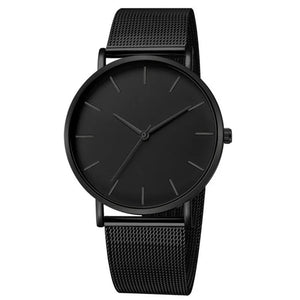 Ultra Black Thin Watch - Blurrywatch.com