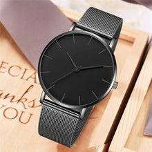 Load image into Gallery viewer, Ultra Black Thin Watch - Blurrywatch.com
