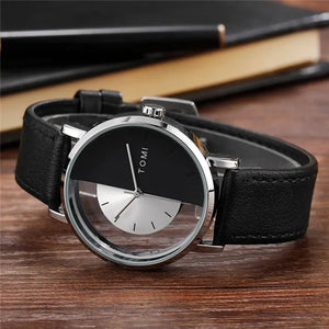 Unique Creative Half Transparent Unisex Watch - Blurrywatch.com