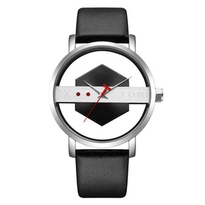 Unique Creative Half Transparent Unisex Watch - Blurrywatch.com