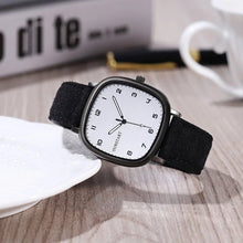 Load image into Gallery viewer, Vintage Square Dial Leather Belt Wristwatch - Blurrywatch.com
